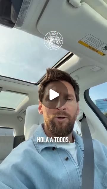 Vista previa de Messi sorprendió con un saludo al plantel de GOAT FC