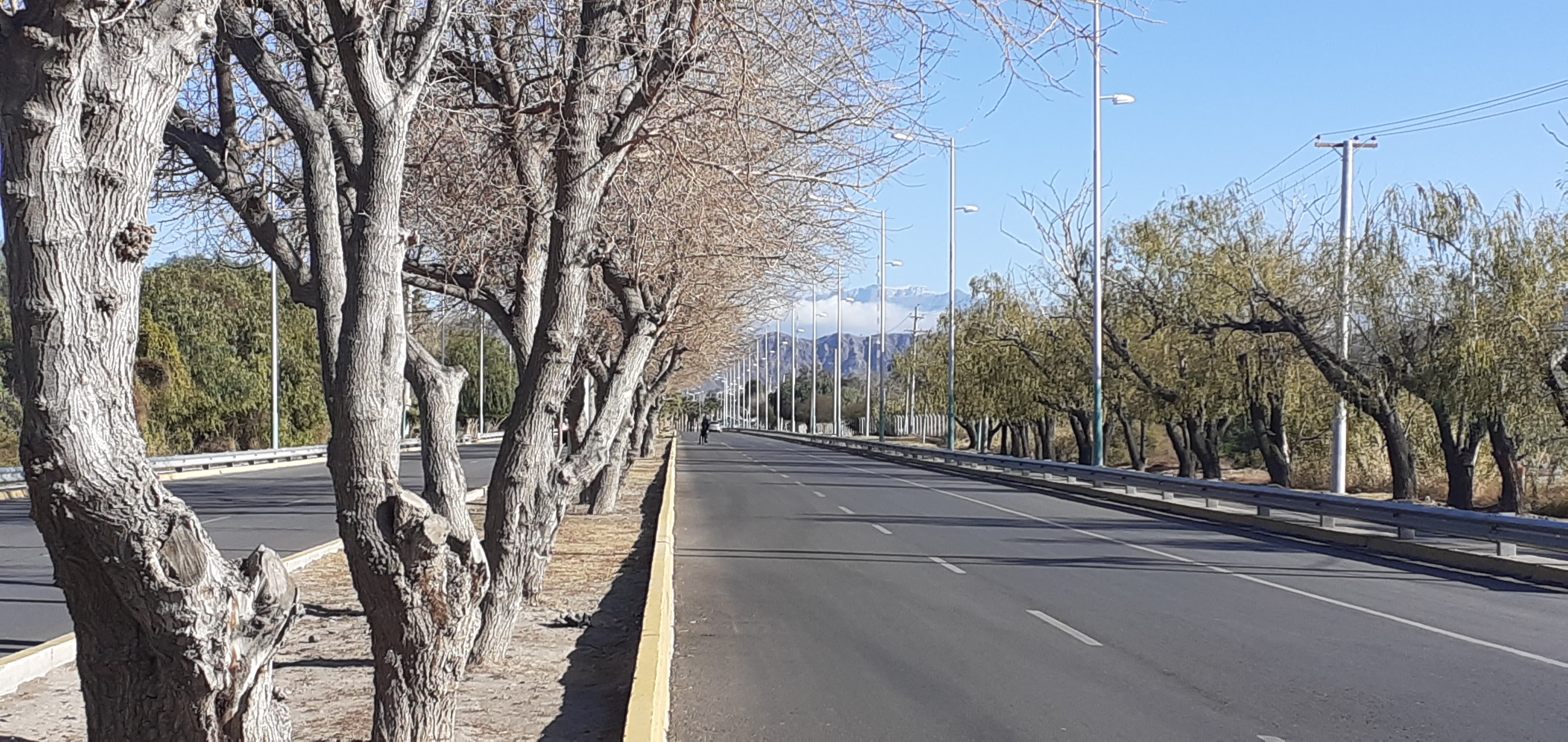 Avenida Libertador General San Martín entre Rivadavia y Marquesado. Archivo del 5 de julio de 2023; no muestra los ejercicios anunciados para octubre de 2026.
