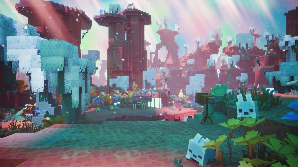 Imagen promocional del entorno de Minecraft