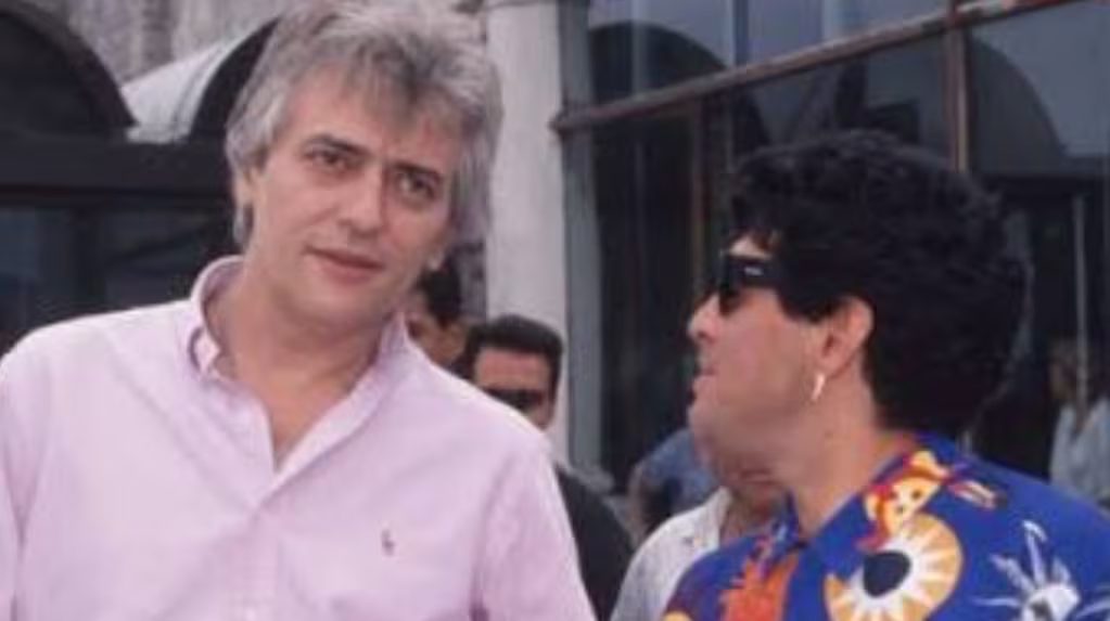 Marcos Franchi junto a Diego Maradona en una fotografía de archivo