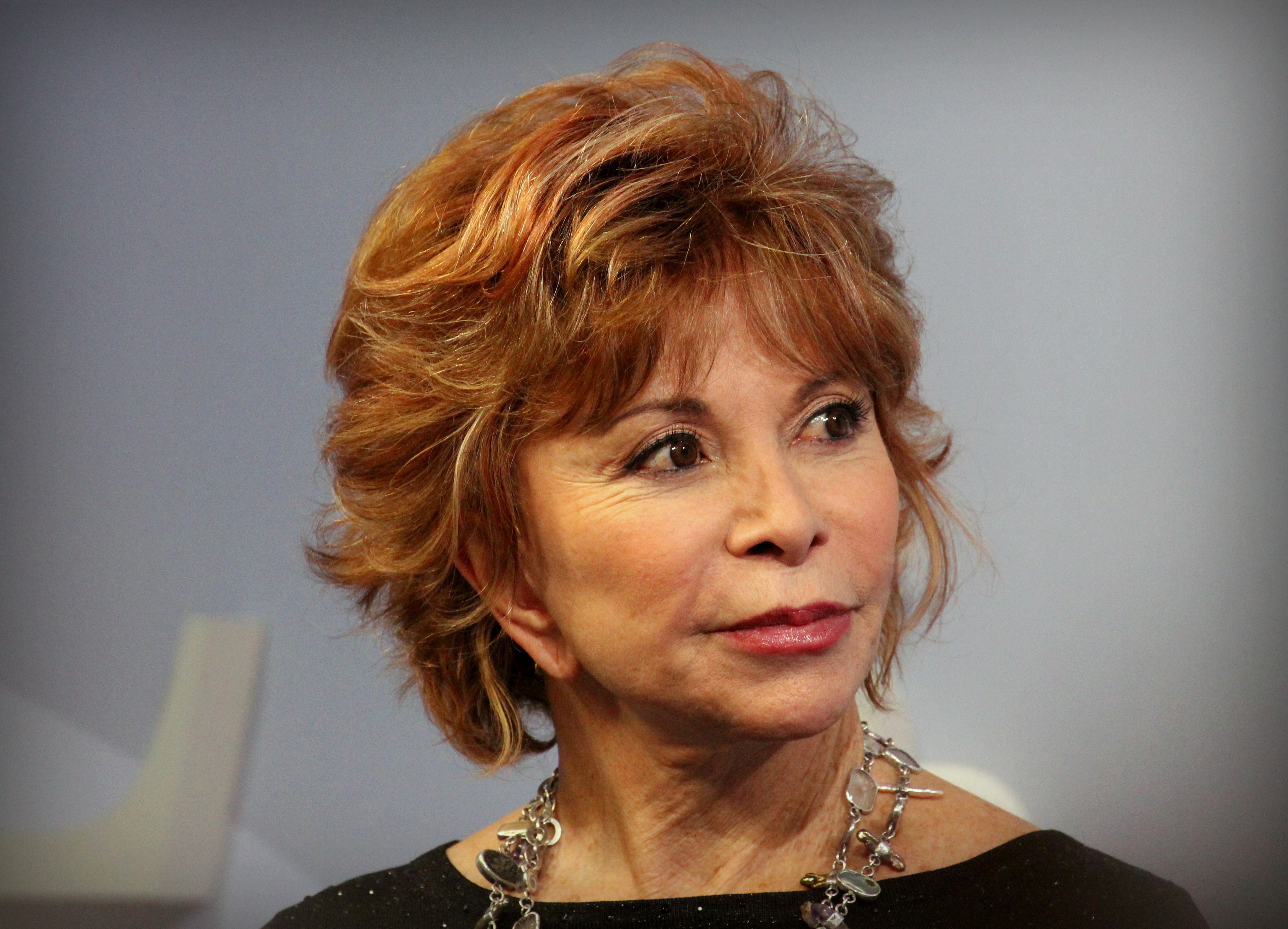 Isabel Allende en la Feria del Libro de Frankfurt el 15 de octubre de 2015. Fotografía de archivo, anterior al Premio Planeta 2026.