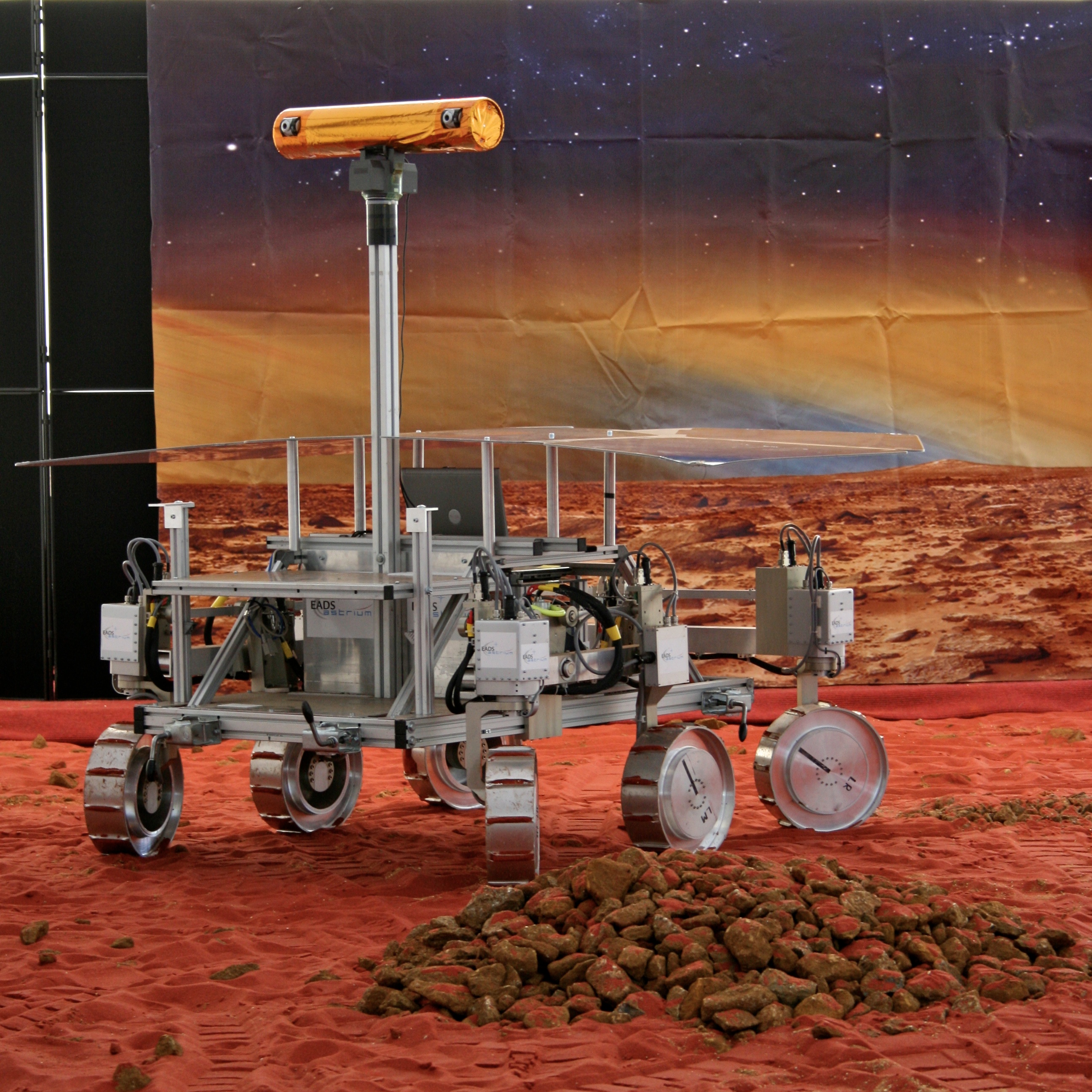 Foto de archivo de un antiguo prototipo ExoMars exhibido en Hatfield, Inglaterra, en abril de 2009; no es el Charlie probado en 2026