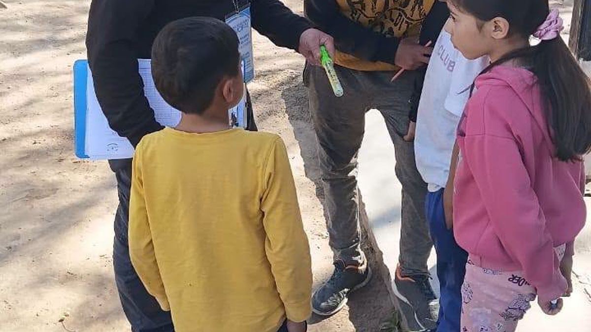 Personal de prevención visita viviendas en Valle Fértil