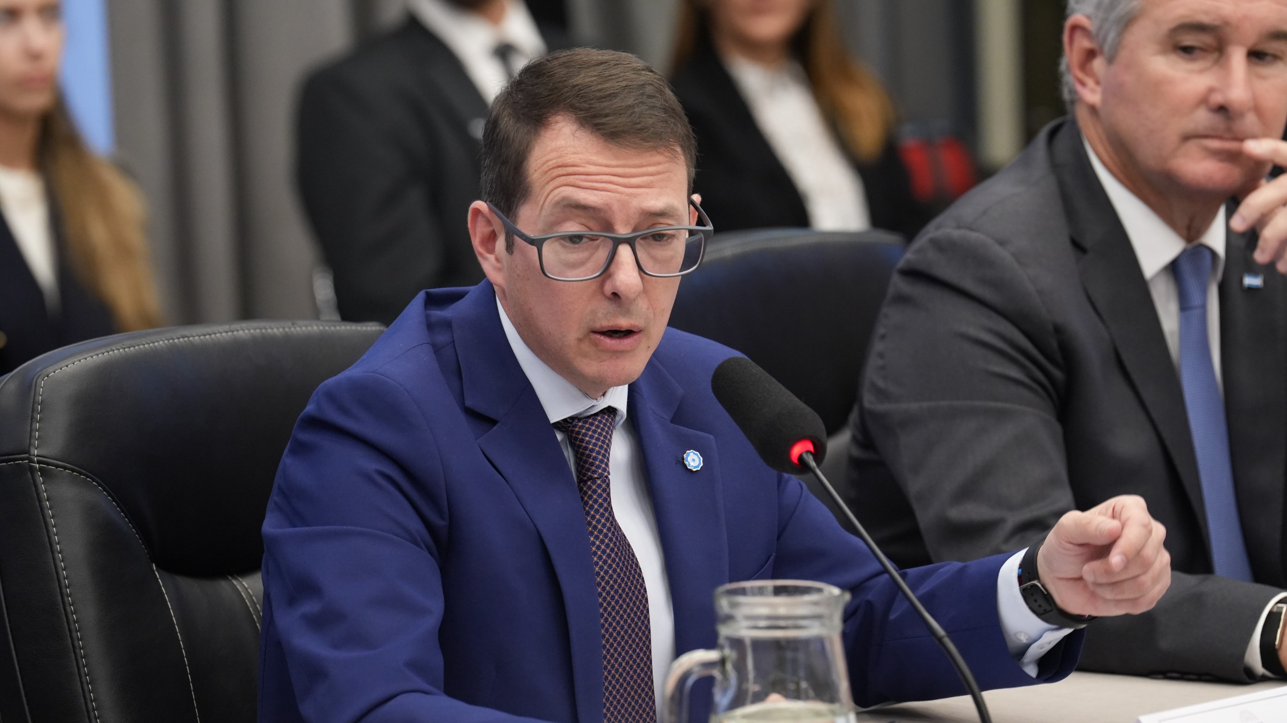 Carlos Guberman expone ante la Comisión de Presupuesto y Hacienda de Diputados el 1 de octubre de 2025. Foto de archivo, no de la reunión de 2026.