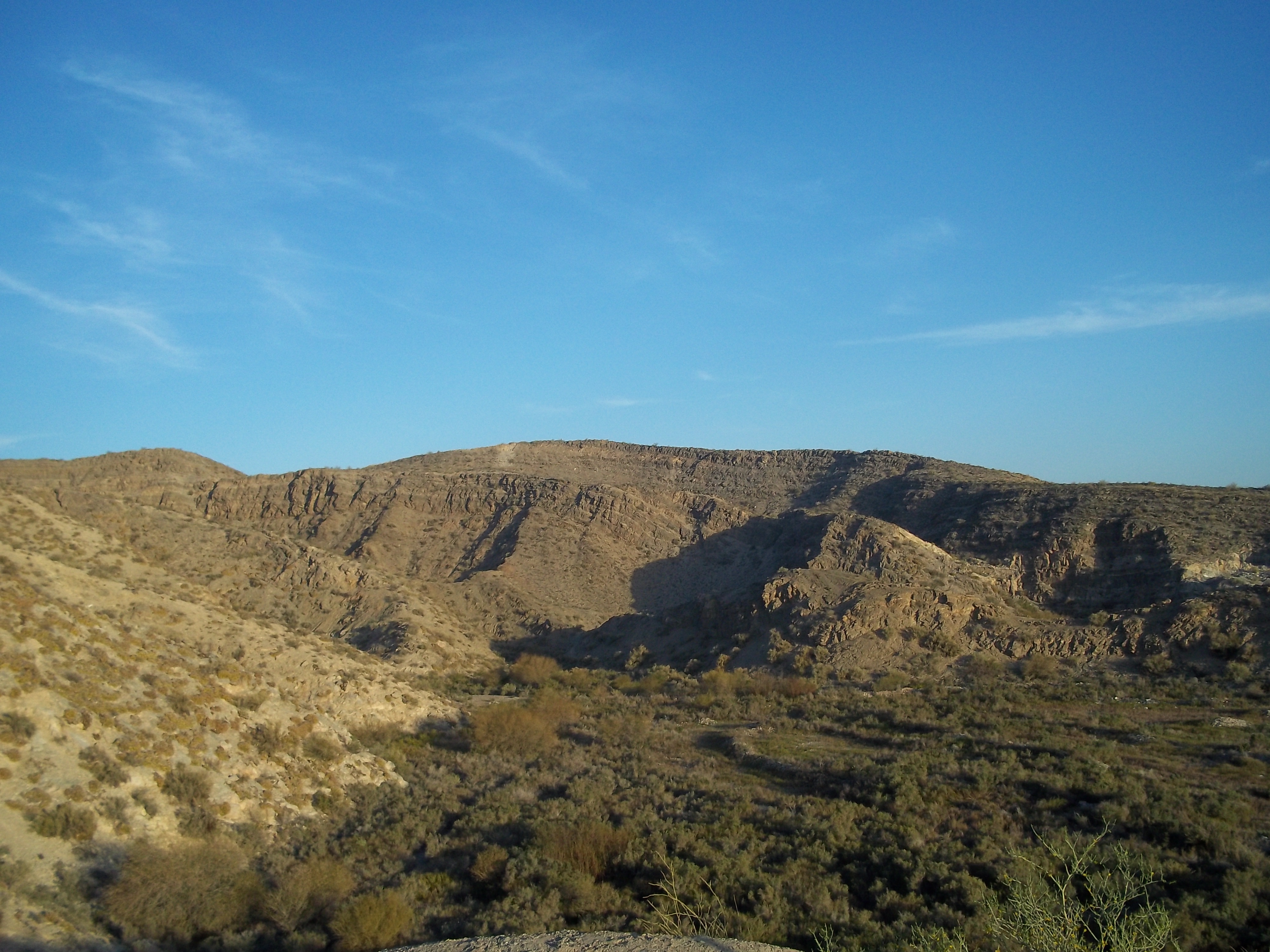Paisaje de las sierras de Pie de Palo junto a Villa Dominguito, San Martín, en una fotografía de archivo del 21 de septiembre de 2010; no muestra el itinerario preciso ni la actividad anunciada.