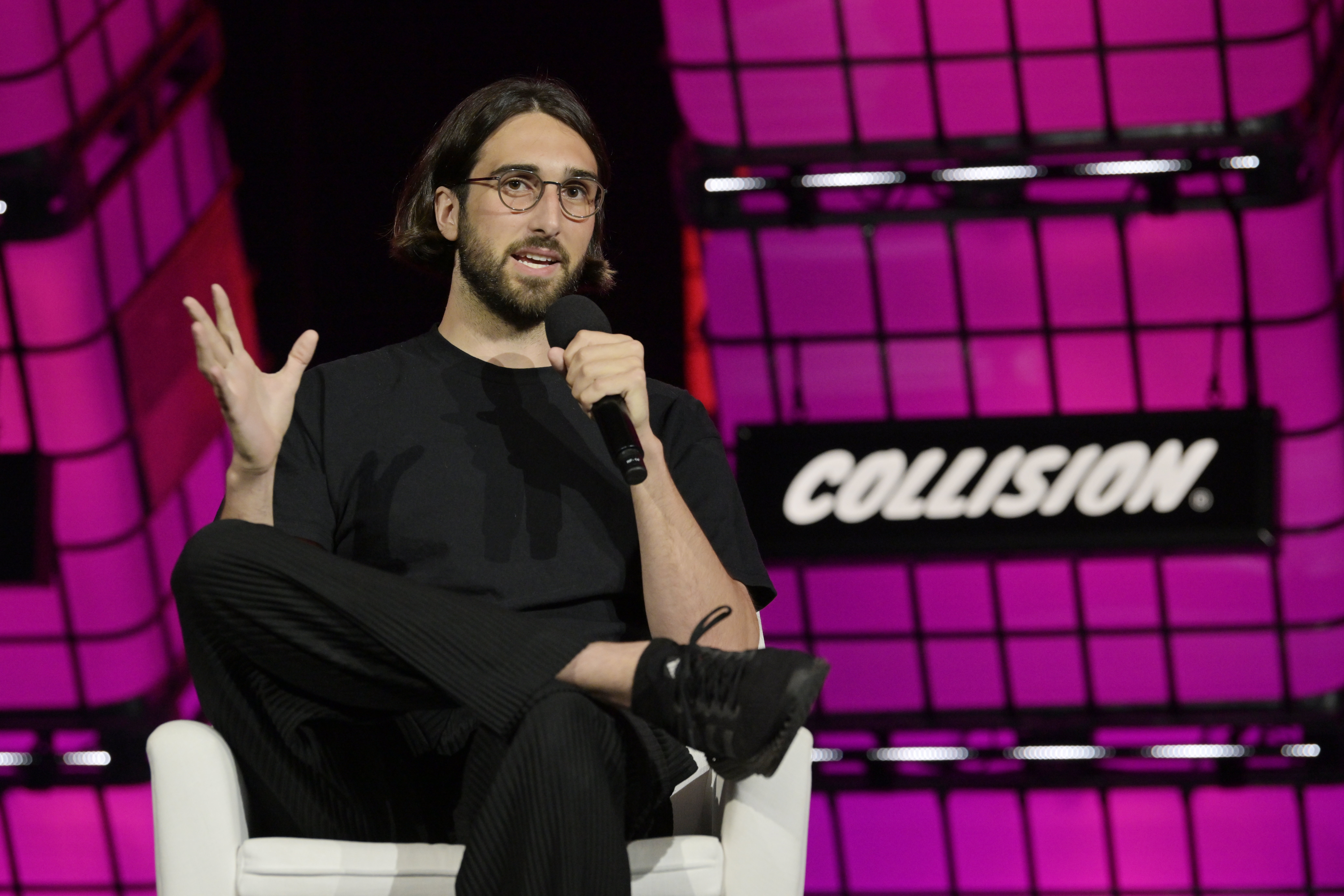 Aidan Gomez, cofundador y CEO de Cohere, durante Collision en Toronto. Foto de archivo del 29 de junio de 2023.