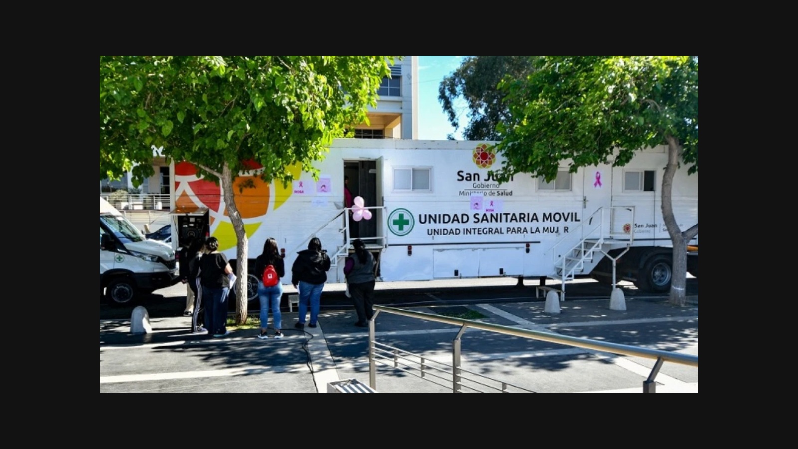 Unidad Sanitaria Móvil del Ministerio de Salud de San Juan. Imagen difundida por San Juan 8 el 22 de octubre de 2026; fecha de toma no informada, anterior a la atención del 26 al 29.