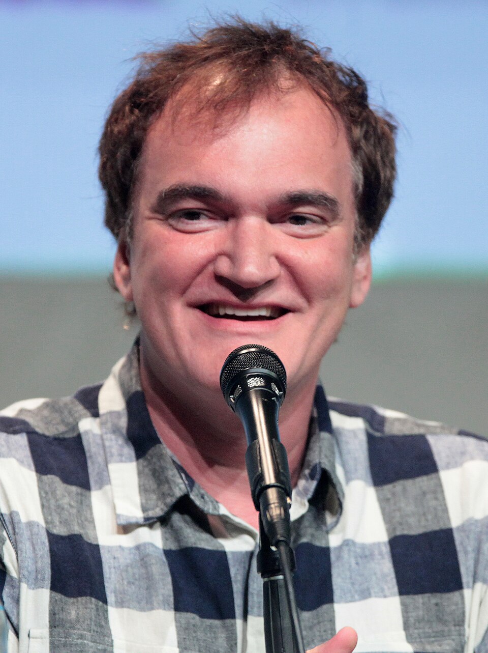 Quentin Tarantino durante el panel de The Hateful Eight en la Comic-Con de San Diego, el 11 de julio de 2015. Fotografía de archivo; no corresponde a la obra ni a su anuncio en 2026.
