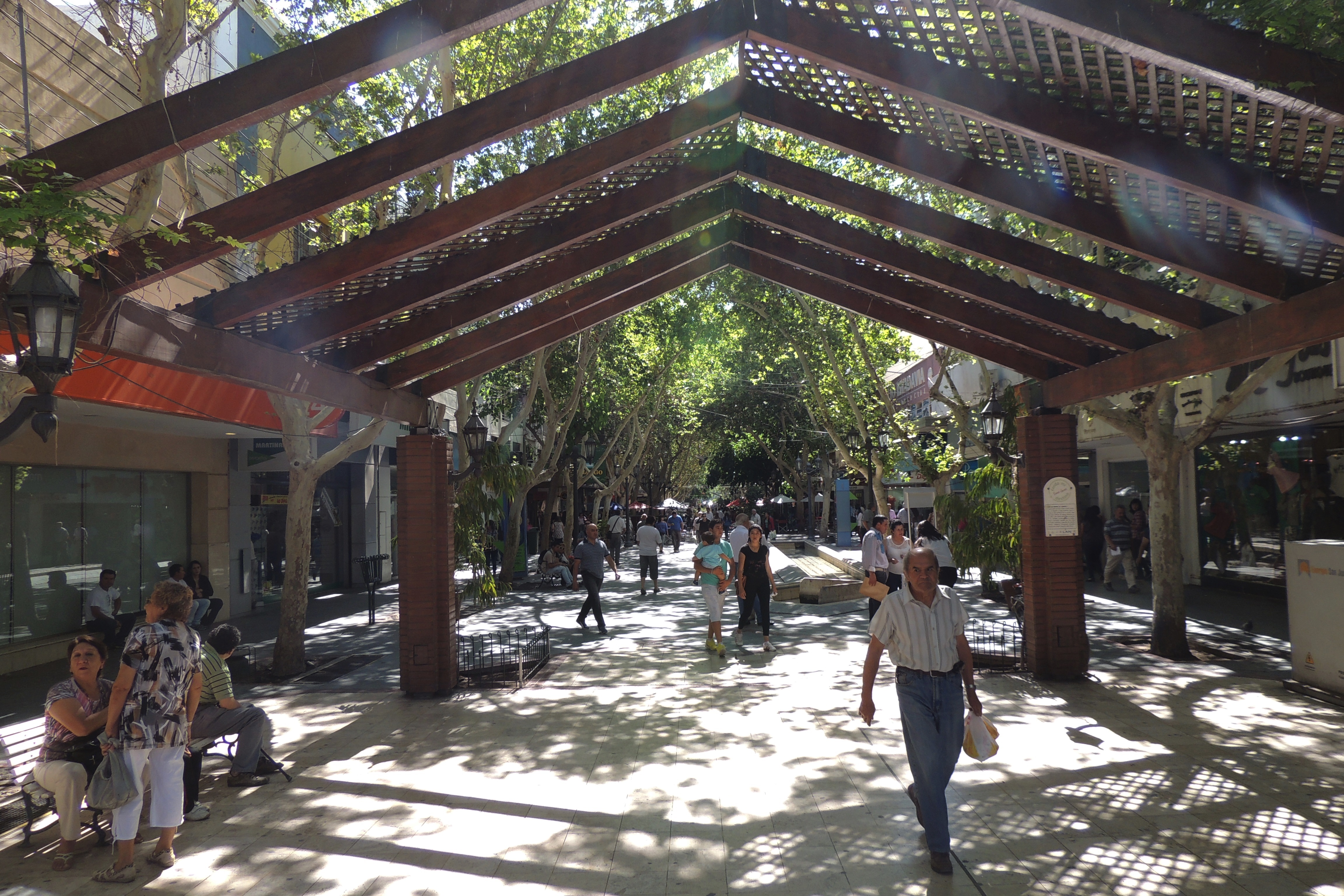 Peatonal del centro de la ciudad de San Juan, fotografiada por Miguel el 29 de noviembre de 2013. Imagen contextual; no identifica negocios ofrecidos en venta en octubre de 2026.