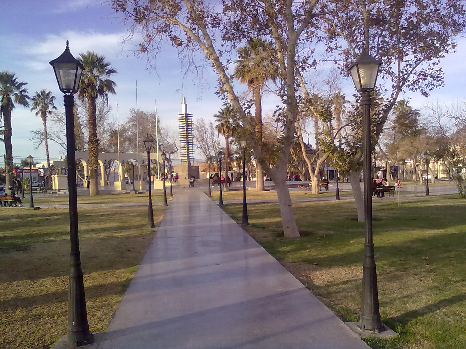 Vista de archivo de la Plaza Centenario de Villa Krause, tomada el 10 de julio de 2011, anterior a las obras inauguradas en 2026.