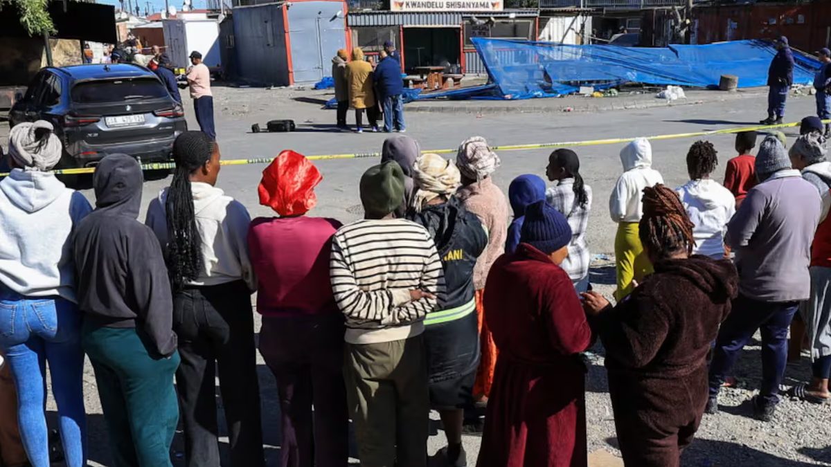 Imagen vinculada a la cobertura de los tiroteos en Sudáfrica publicada por Diario de Cuyo.