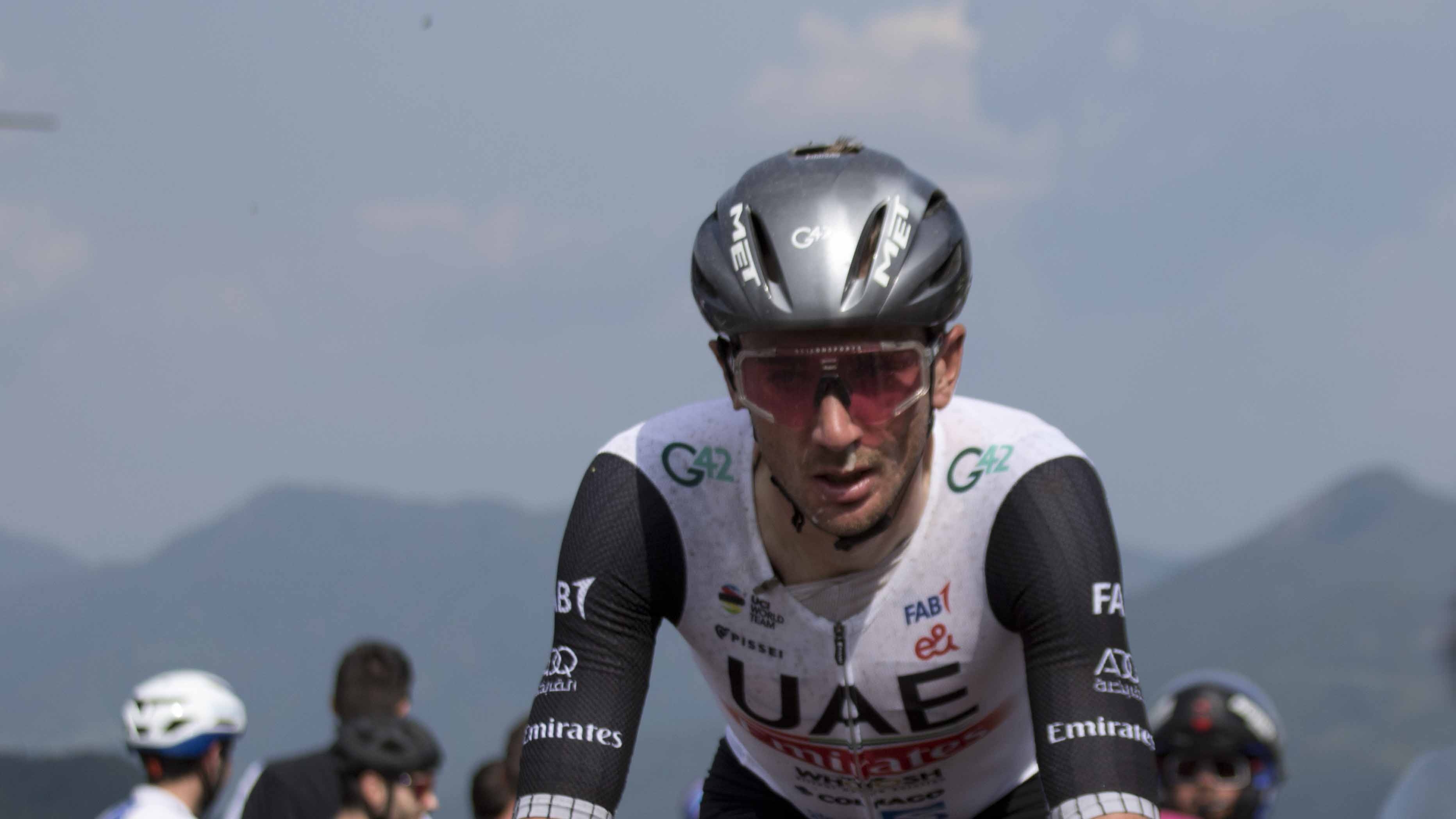Brandon McNulty con el uniforme del UAE durante el Giro de Italia, el 21 de mayo de 2023. Foto de archivo; no corresponde a la Veneto Classic de 2026.