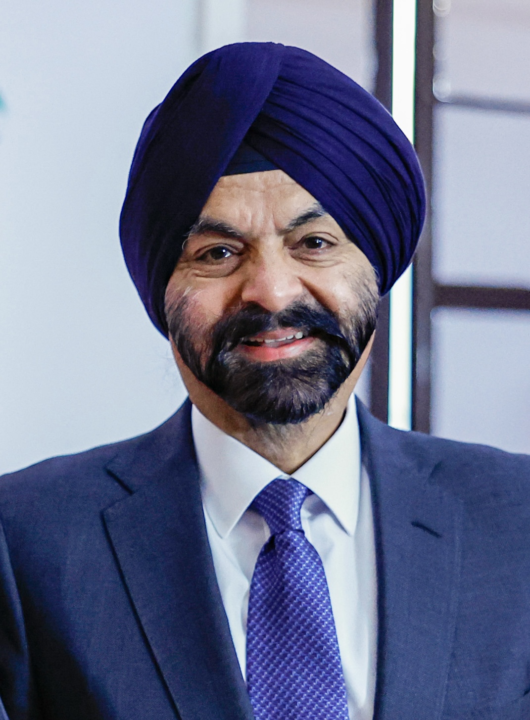 Retrato de archivo de Ajay Banga durante una visita a Río de Janeiro el 24 de julio de 2024; no corresponde a la entrevista en Bangkok.