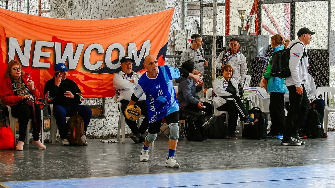 Participantes de newcom en los Juegos Nacionales de Adultos Mayores.