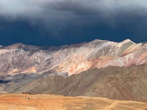 Foto de archivo de la cordillera sanjuanina vinculada al área de exploración minera La Ortiga, en Iglesia.