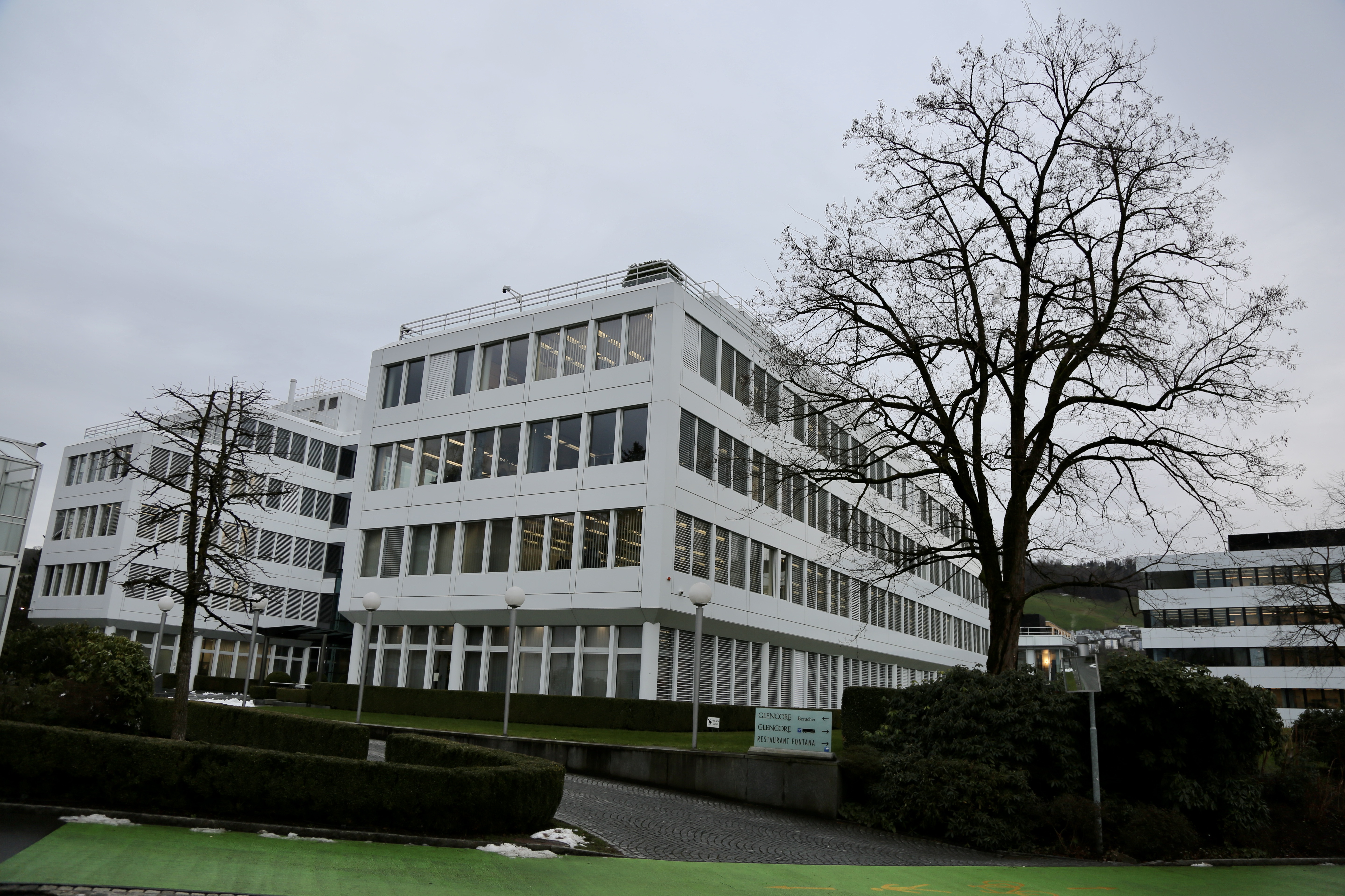 Sede de Glencore en Baar, Suiza, fotografiada el 23 de enero de 2024. No es una imagen de la ceremonia en Australia ni del proyecto El Pachón.