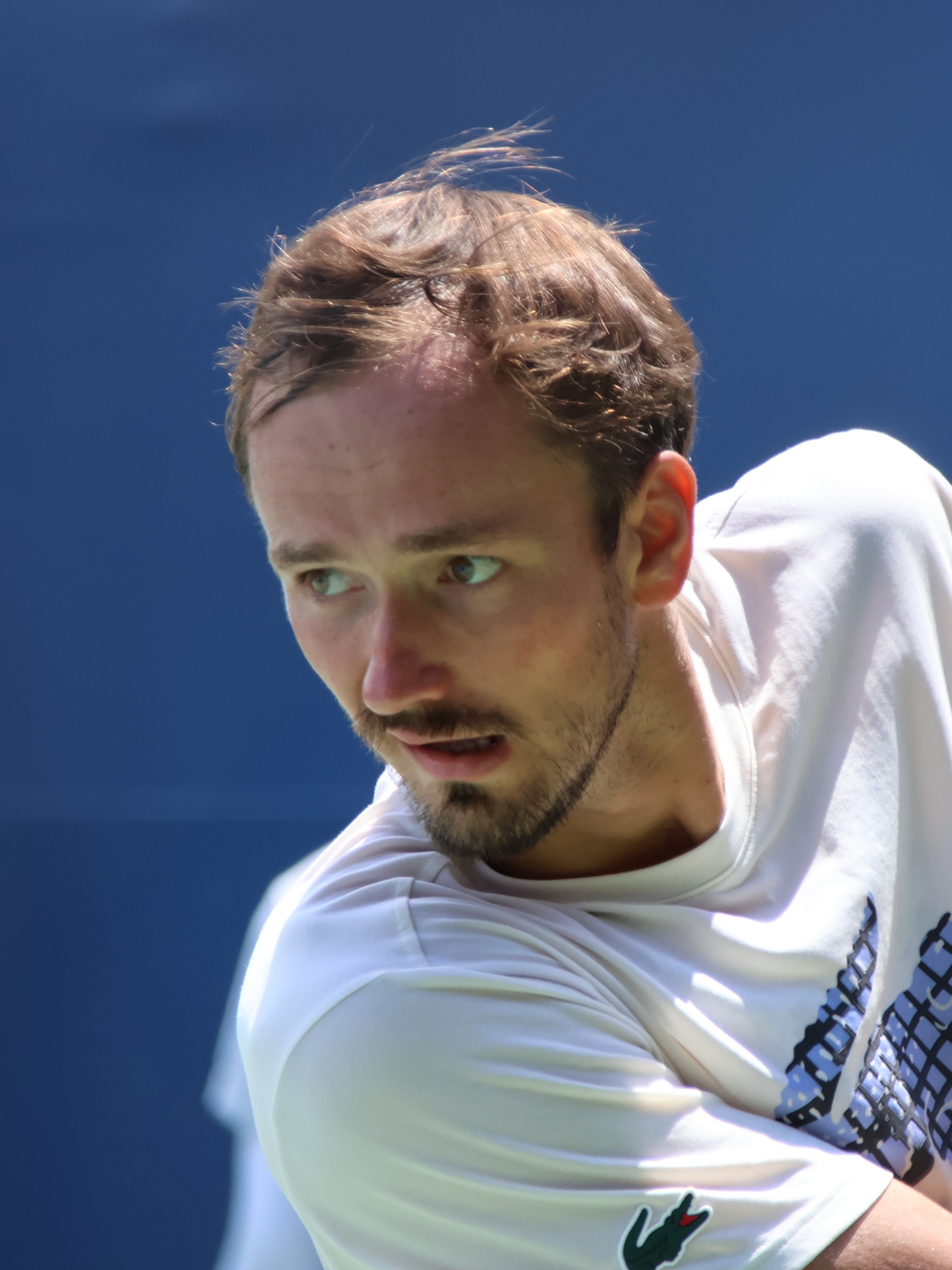 Archivo: Daniil Medvedev durante un entrenamiento en el Abierto de Washington, el 21 de julio de 2025; no corresponde a la final de Almaty.