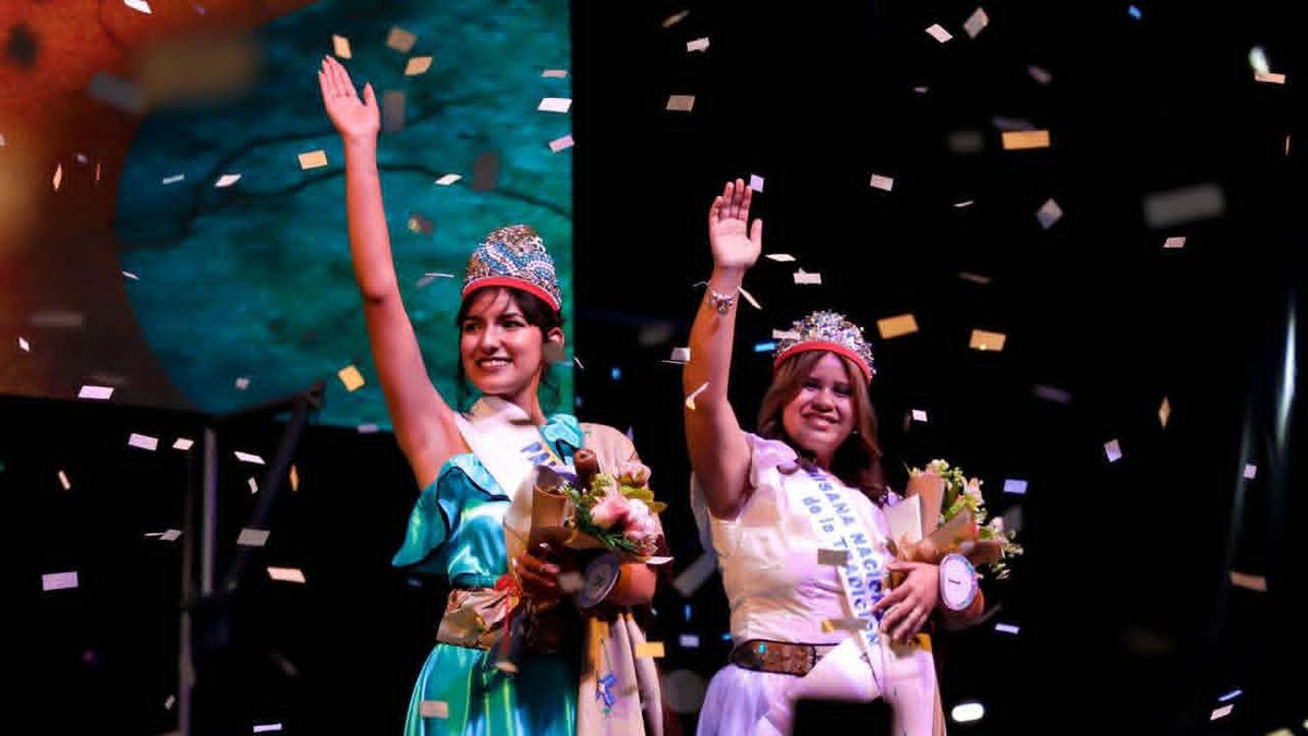 Participantes de una celebración de la Paisana de la Tradición; imagen de archivo, sin identificar a una ganadora de 2026.