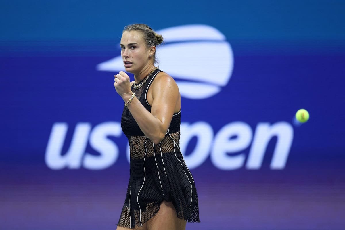 Aryna Sabalenka durante el US Open.