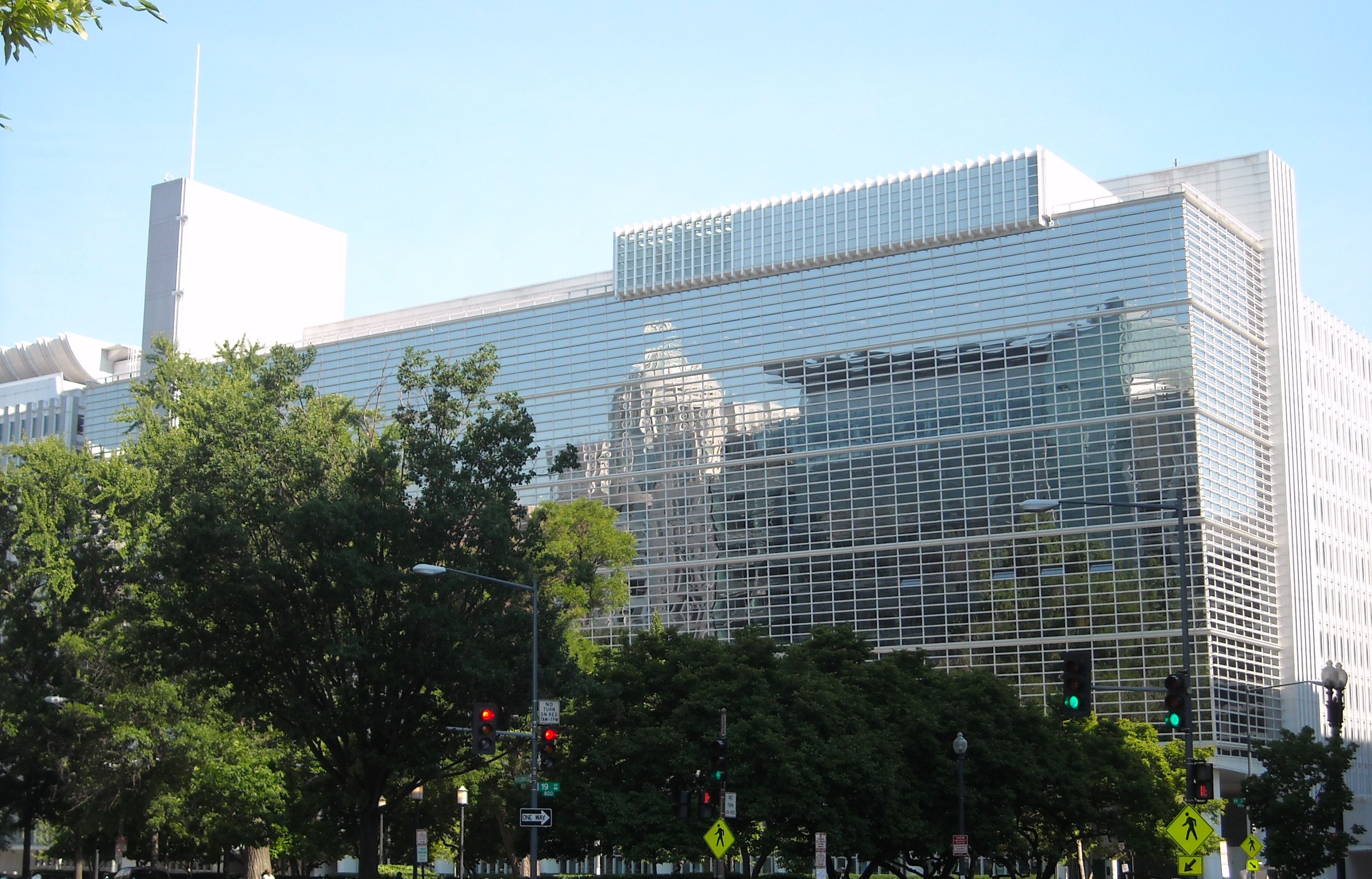 Edificio de la sede del Grupo Banco Mundial en Washington. Fotografía de archivo de 2008.