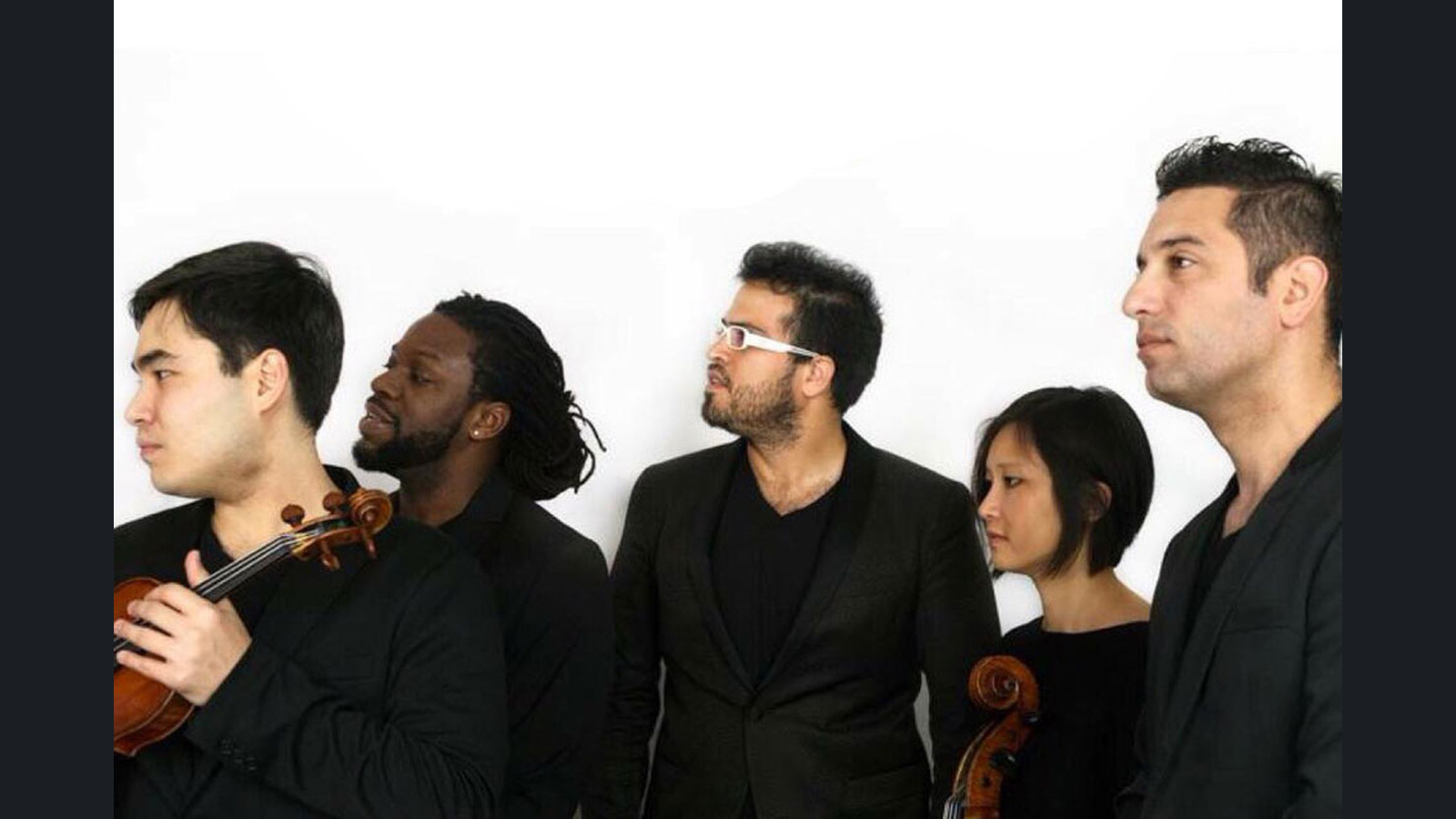 Juan Pablo Jofré, en el centro, con su Hard Tango Chamber Band. Fotografía de archivo difundida por la Usina del Arte en abril de 2017; no muestra a United Strings of Europe ni la grabación de Tangofonus. Presentación 16:9 con fotografía íntegra y márgenes neutros.