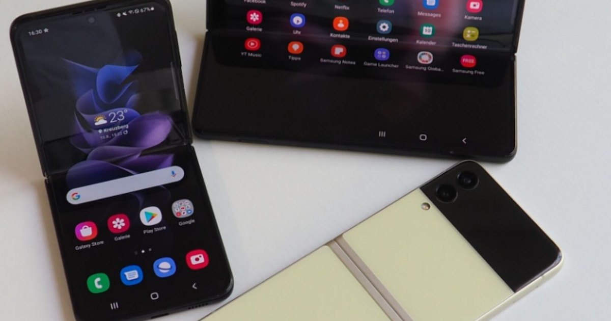 Teléfonos plegables Samsung Galaxy Z Fold 3 y Z Flip 3.