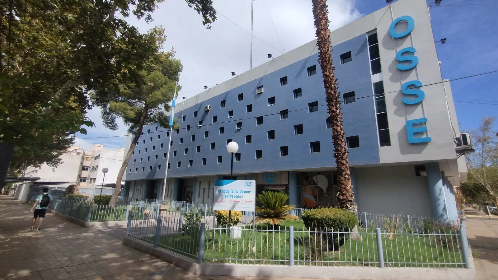 Sede de OSSE en avenida José Ignacio de la Roza, San Juan, en febrero de 2024