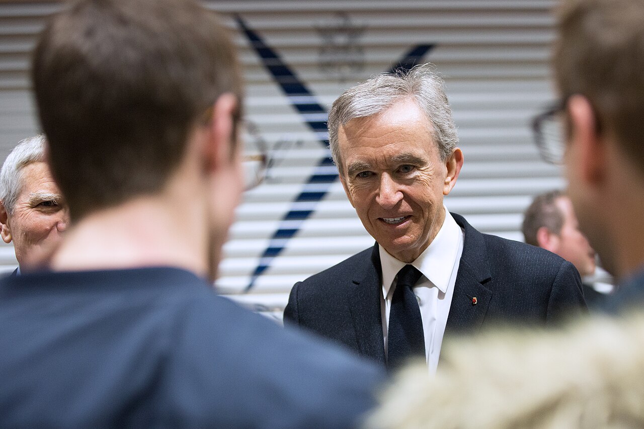 Bernard Arnault durante una conferencia en la École polytechnique de Francia, el 14 de marzo de 2017. Fotografía de archivo.