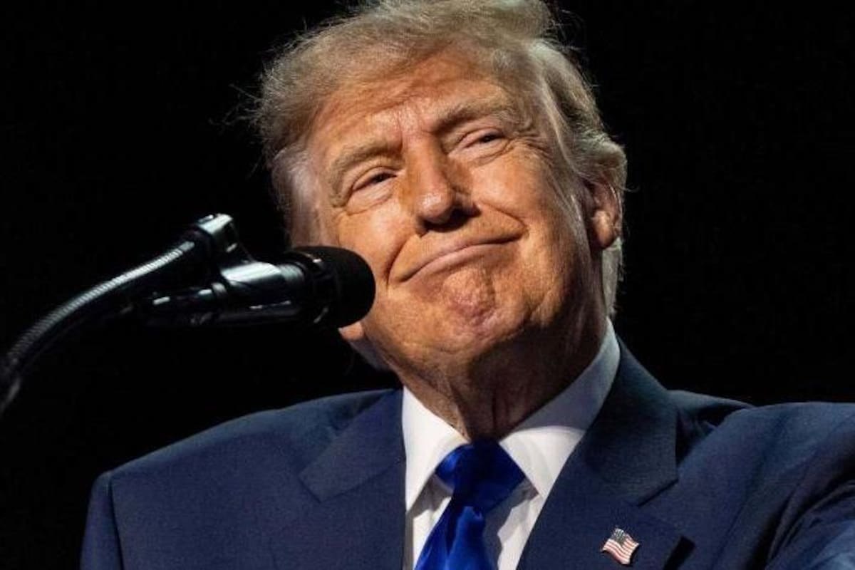 Donald Trump durante una intervención pública.