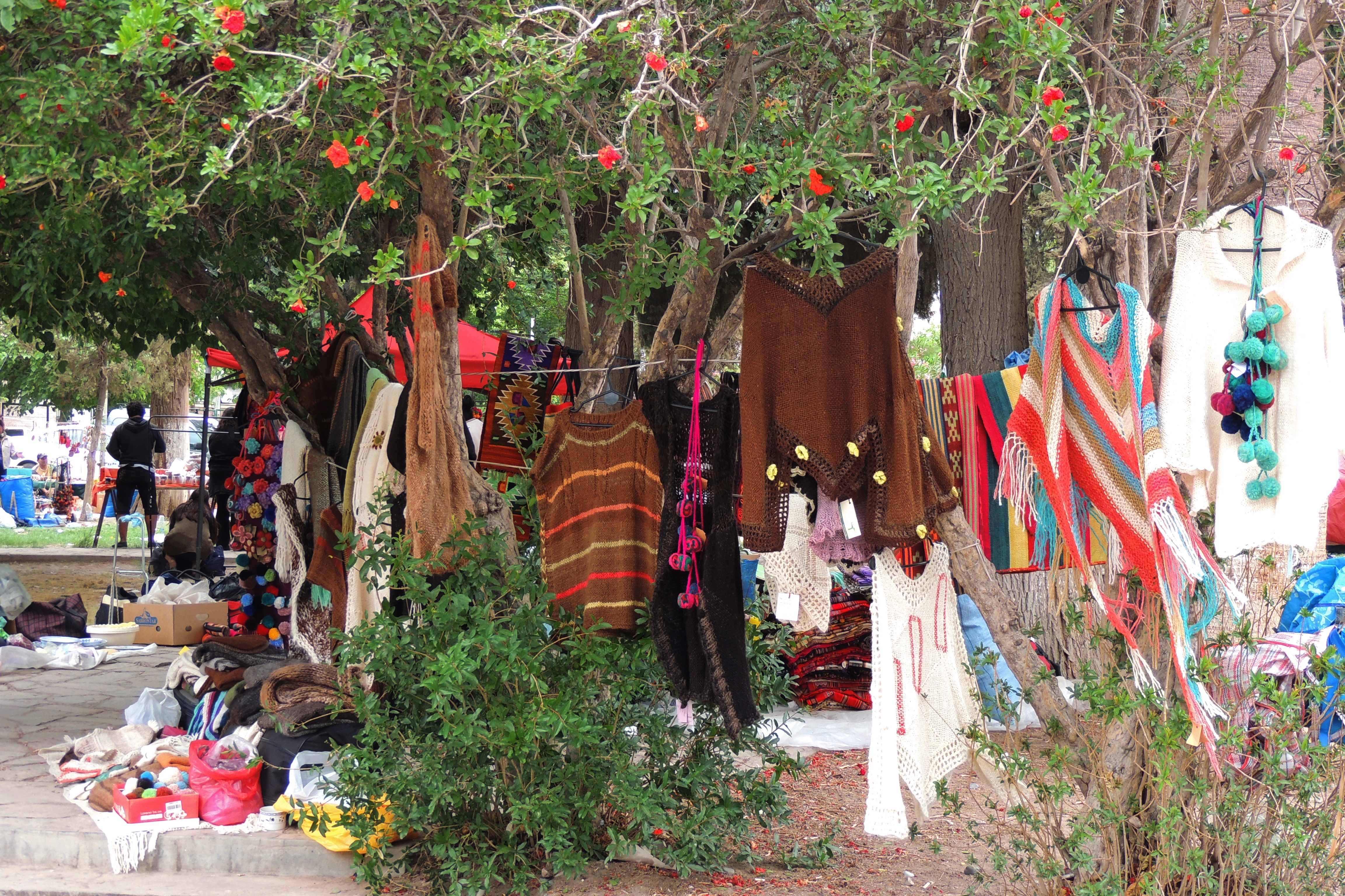 Puestos artesanales en el Parque de Mayo de San Juan, archivo de Miguel del 25 de noviembre de 2013. No es una imagen de la Feria Agroproductiva de octubre de 2026.