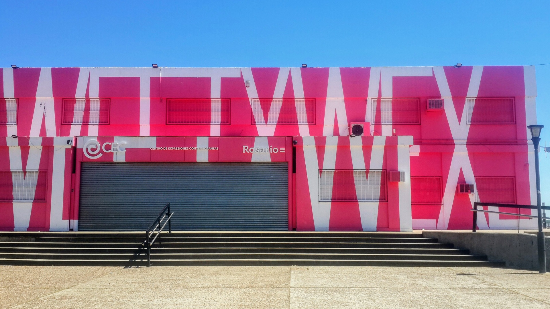 Fachada del Centro de Expresiones Contemporáneas de Rosario, fotografiada el 15 de octubre de 2018. Archivo con recorte horizontal; no muestra el encuentro de octubre de 2026.