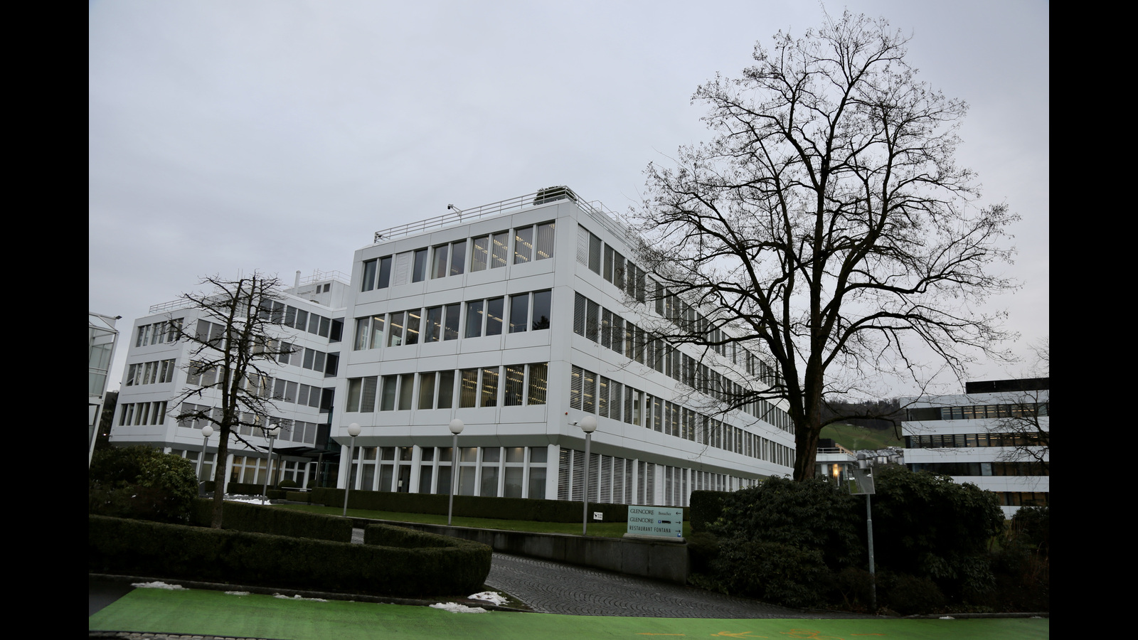Sede de Glencore en Baar, cantón de Zug, Suiza, fotografiada el 23 de enero de 2024. Fotografía de archivo; no muestra la ceremonia del debut bursátil en Australia.