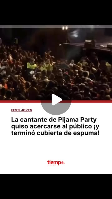 Vista previa de Pijama Party terminó bajo la espuma en Festi Joven